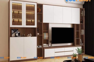 TỦ TIVI KÈM TỦ TRƯNG BÀY 009