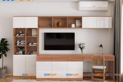 TỦ TIVI KÈM BÀN LÀM VIỆC VÀ KỆ SÁCH 010